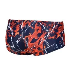 Arena Earth Texture Low Waist Short - Navy/ Red Multi -Leisure Swimwear Paradise shortback