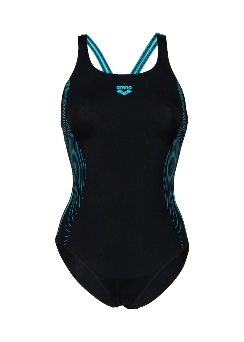 Arena Swim Pro Graphic Swimsuit - Black/Martinica 9 Arena Swim Pro Graphic Swimsuit - Black/Martinica - Image 7