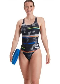 Speedo Placement Digital Powerback Swimsuit - Black/ Salso/ White/ Blue -Leisure Swimwear Paradise tumbnail 0ff56836 e8ad 4d29 b78b 918f43fb1608