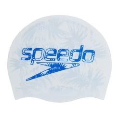 Speedo Junior Reversible Slogan Cap - White/ Beautiful Blue -Leisure Swimwear Paradise tumbnail 11695dda 425c 456b 8e93 c619090cd8b9