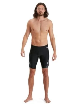 Speedo Allover V-Cut Jammer - Black/ Charcoal/ White -Leisure Swimwear Paradise tumbnail 1767cbc6 864f 4353 a602 22a6145773b3