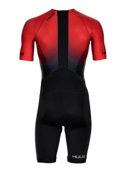 HUUB Men's Commit Long Course Tri Suit - Red/ Black
