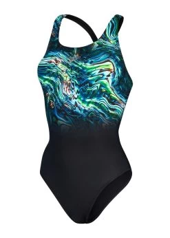 Speedo Placement Digital Powerback Swimsuit - Black/Green Glow/Marine Blue -Leisure Swimwear Paradise tumbnail 23a269f1 ad01 4d2c 88dc 1eccb8229429
