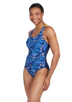 Zoggs Actionback Swimsuit - Catalyst Print