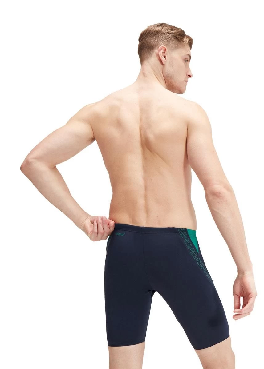 Speedo Hyper Boom Splice Jammer - True Navy/Jungle Green 5 Speedo Hyper Boom Splice Jammer - True Navy/Jungle Green - Image 3