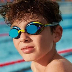 Speedo Vengeance Mirror Junior Goggles - Pool Blue/ Atomic Lime/ Ocean Blue -Leisure Swimwear Paradise tumbnail 2cffc5b2 0c35 4721 9a43 8b0c24a09005