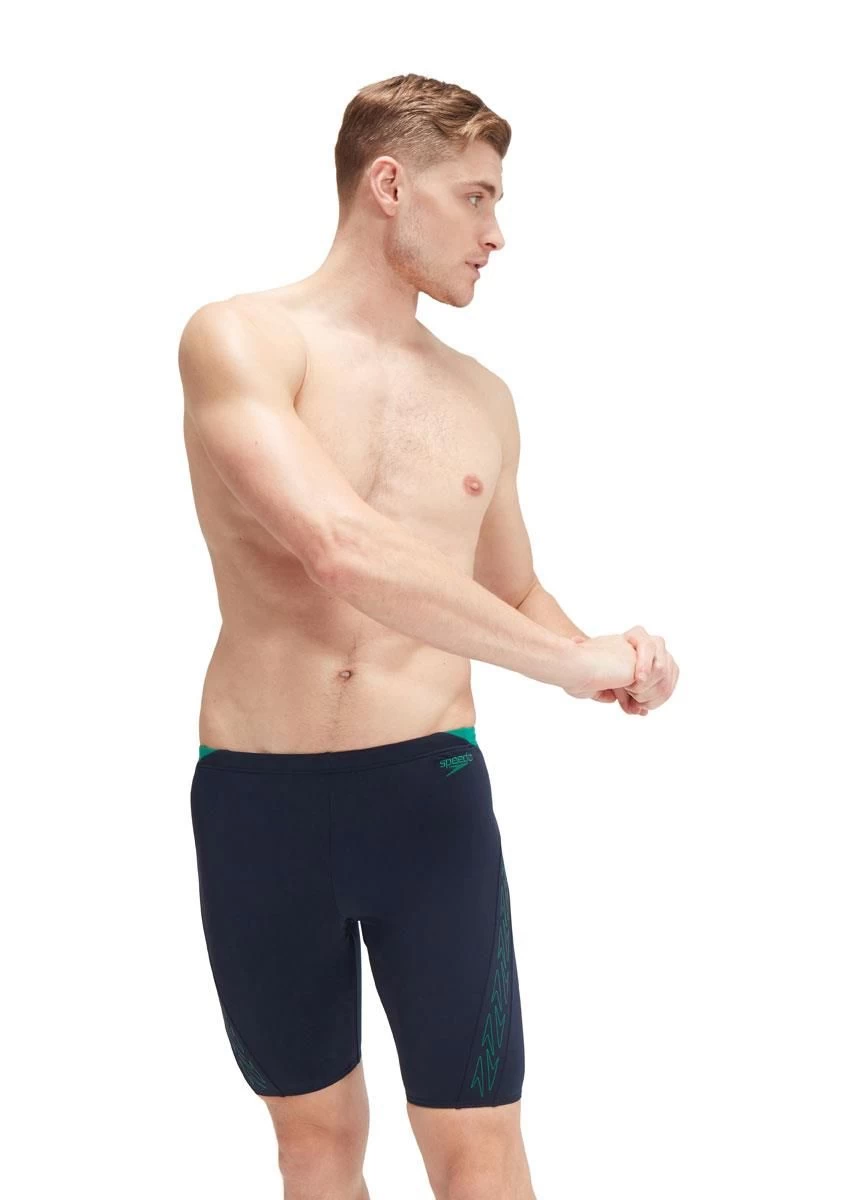 Speedo Hyper Boom Splice Jammer - True Navy/Jungle Green 3 Speedo Hyper Boom Splice Jammer - True Navy/Jungle Green