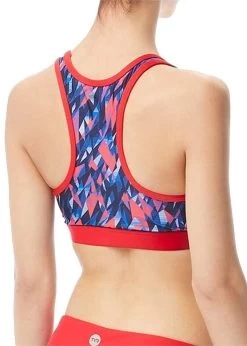 TYR Womens Lyn Racerback Bikini Top - Navy/Red