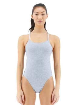 TYR Lapped Cutout Fit Swimsuit - Grey