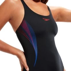 Speedo Placement Muscleback Swimsuit - Black/ Fed Red/ Chroma Blue -Leisure Swimwear Paradise tumbnail 3a229e9b 9f9e 4ed9 8675 cb269a8d8f6b