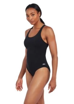 Zoggs Cottesloe Powerback Ecolast Swimsuit - Black -Leisure Swimwear Paradise tumbnail 3b7c5c92 313b 4902 82b3 428ec3bc1f89