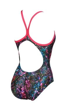 Arena Mountains Texture Drop Back Swimsuit - Rose/ Multi -Leisure Swimwear Paradise tumbnail 3b859f8f 8960 4f0f a47b 0f3ada031ab3