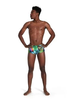 Speedo Lucid Jungle 17cm Training Brief - Green/ Adriatic/ Red/ Black -Leisure Swimwear Paradise tumbnail 3c31ca70 2c84 4d12 91e4 80dd7994ca48