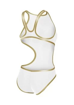 Arena One Biglogo Swimsuit - White/Gold -Leisure Swimwear Paradise tumbnail 3e49ccab aaba 4ef1 bc34 a41af3abdd72
