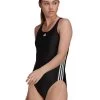 Adidas SH3.RO 3 Stripe Swimsuit - Black