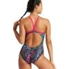 Arena Mountains Texture Drop Back Swimsuit - Rose/ Multi -Leisure Swimwear Paradise tumbnail 4ef49d35 63b0 41c5 b75a 563296c1bf7b