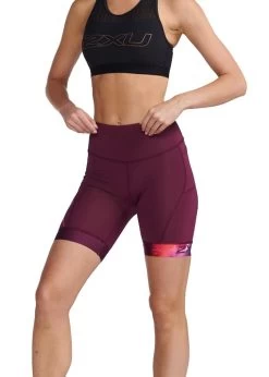 2XU Women's Core 7 Inch Tri Short - Mulberry/ Festival -Leisure Swimwear Paradise tumbnail 5463914d d458 48c1 b977 c98de7edb454