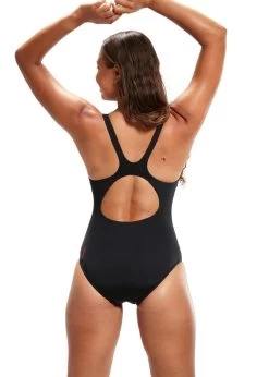 Speedo Placement Muscleback Swimsuit - Black/ Fed Red/ Chroma Blue -Leisure Swimwear Paradise tumbnail 55abc94f 2635 44f4 8757 441277f9600e