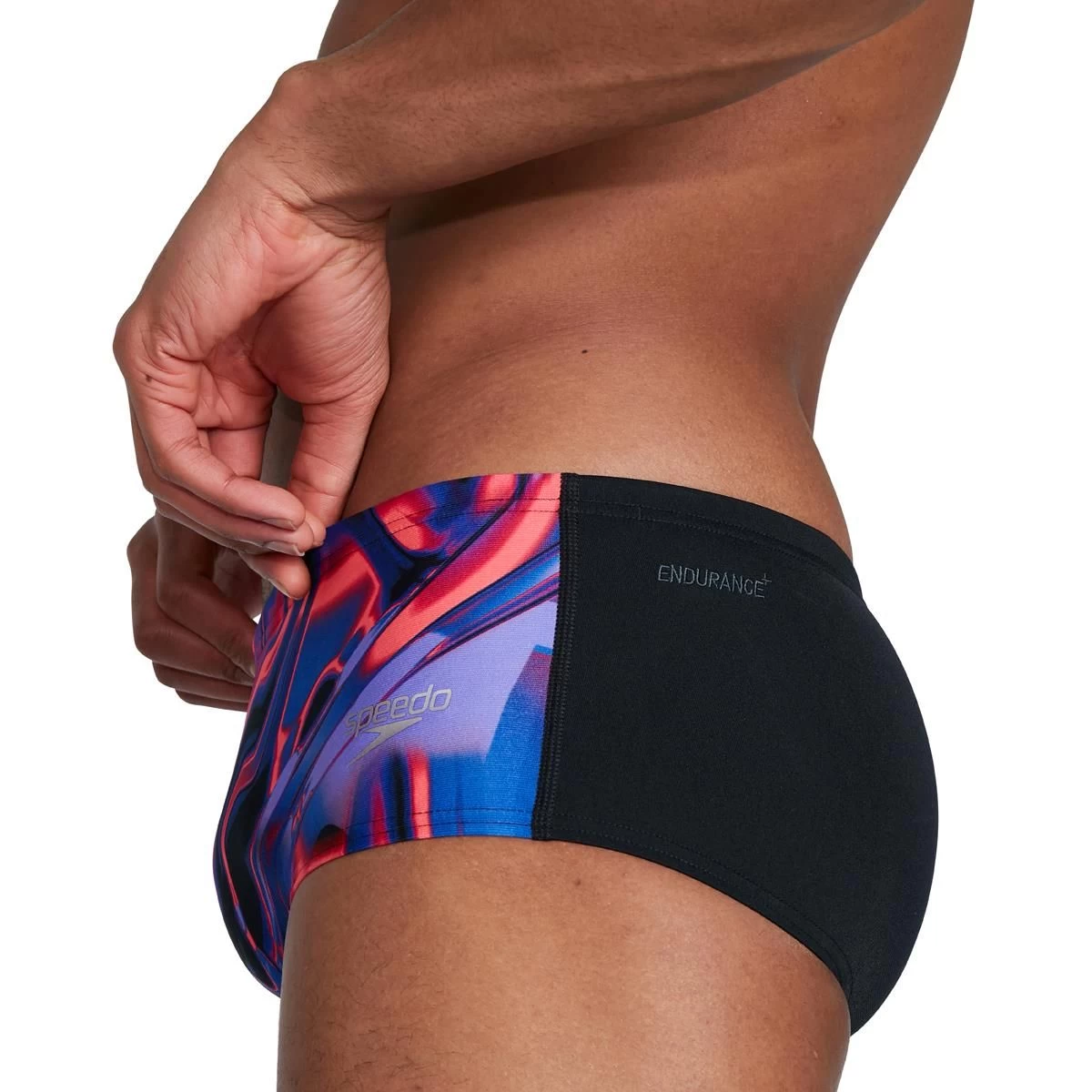 Speedo Allover Digital 14cm Brief - Black/ Red/ Blue/ Ultraviolet 6 Speedo Allover Digital 14cm Brief - Black/ Red/ Blue/ Ultraviolet - Image 4