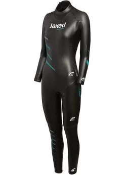 Jaked Womens Challenger Wetsuit - Black / Sky Blue
