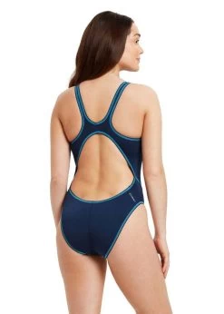 Zoggs Wire Masterback Swimsuit - Navy