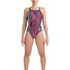 Arena Marbled Lightdrop Back Swimsuit - Navy/Red/Multi -Leisure Swimwear Paradise tumbnail 59148e39 c9f2 4d65 a662 db712e3dd73b
