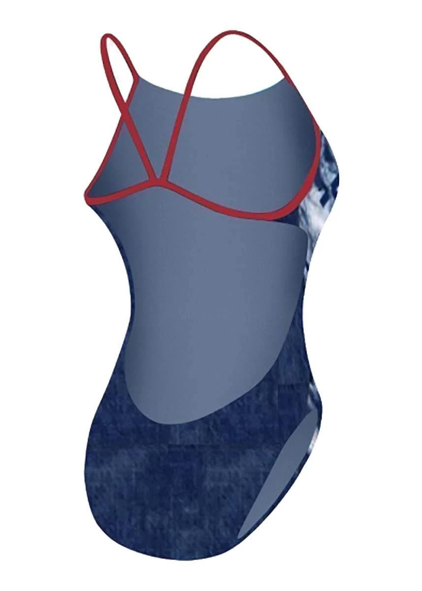 TYR DuraFast Cut Outfit Swimsuit - Red/White/Blue 6 TYR DuraFast Cut Outfit Swimsuit - Red/White/Blue - Image 4