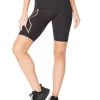 2XU Women's Light Speed Mid-Rise Compression Shorts - Black / Gold Reflective -Leisure Swimwear Paradise tumbnail 6c5d2241 d17f 467b ad79 7fecefcd6f4c