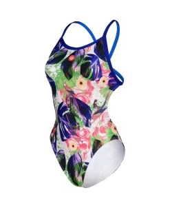 Arena Crazy Cross Back Swimsuit - Neon Blue/ Multi -Leisure Swimwear Paradise tumbnail 6de4a671 dd2a 4c98 9788 95f5a19bb393