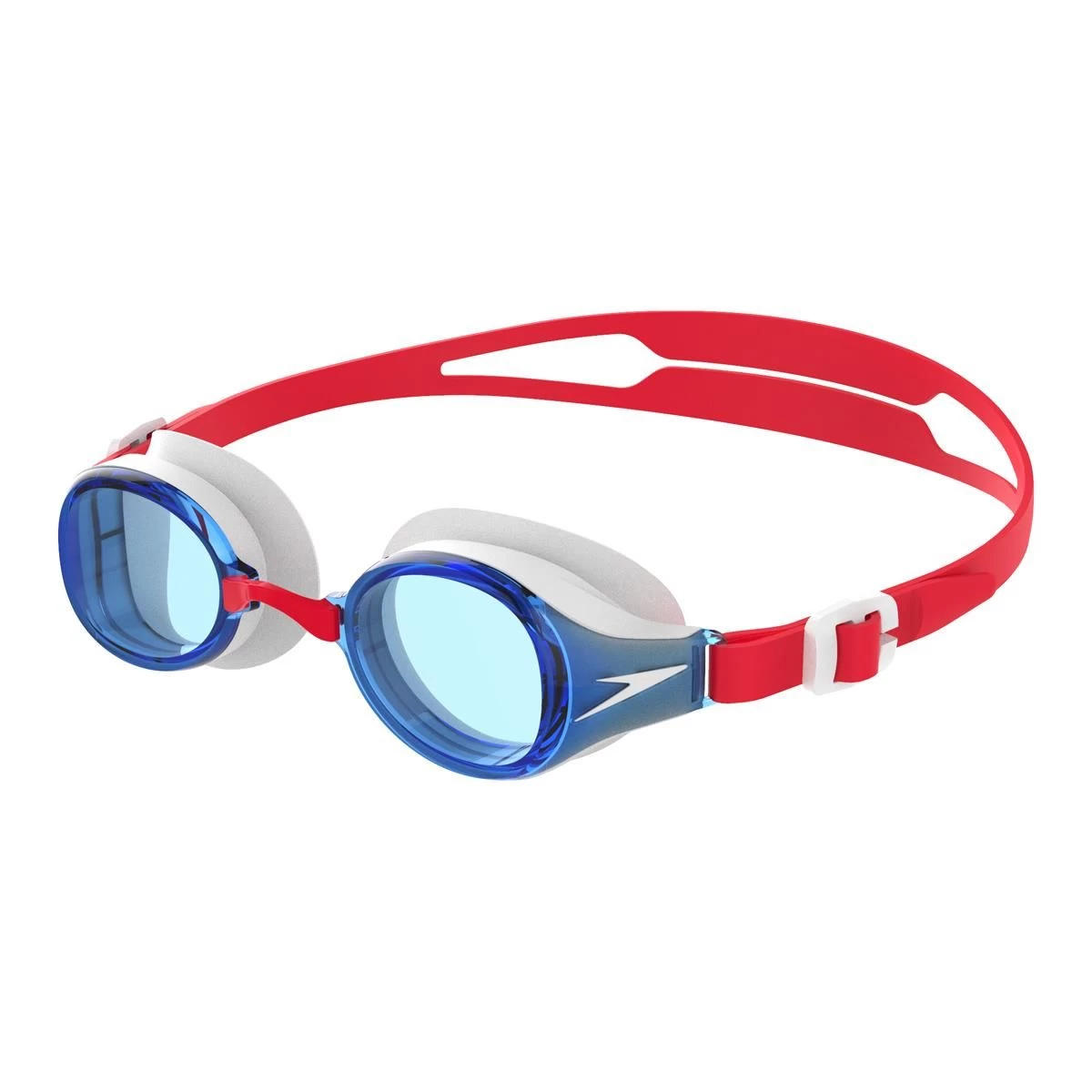 Speedo Hydropure Junior Goggles - Red/ White/ Blue 4 Speedo Hydropure Junior Goggles - Red/ White/ Blue - Image 2