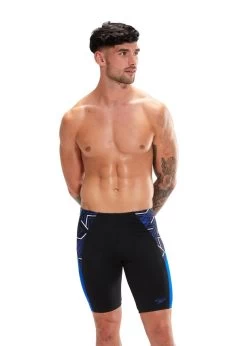 Speedo Eco Endurance+ Splice Jammer - Black/ Chroma Blue/ White -Leisure Swimwear Paradise tumbnail 81947440 904b 41a4 9154 4a6351081a08