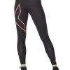 2XU Women's Light Speed Mid-Rise Compression Tights - Black / Cranberry Reflective -Leisure Swimwear Paradise tumbnail 82fb8015 005d 4b1b 9fef d210698fd364