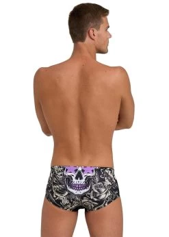 Arena Crazy King Skull Low Waist Swim Short - White/Multi