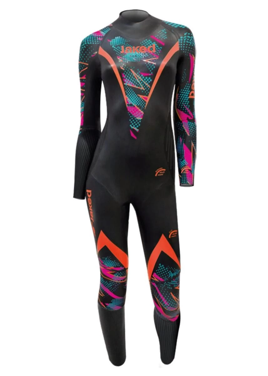 Jaked Womens Shockwave Multi Thickness Wetsuit - Black / Pink 4 Jaked Womens Shockwave Multi Thickness Wetsuit - Black / Pink - Image 2
