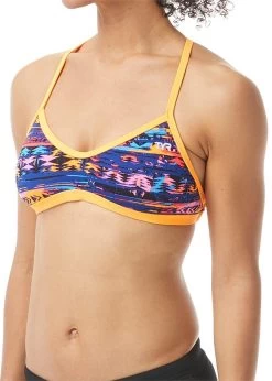 TYR Womens Kiowa Crosscut Tieback Bikini Top - Orange/Multi -Leisure Swimwear Paradise tumbnail 8c5cf042 7401 47c8 89f2 5990437149af