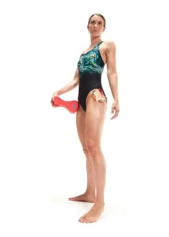 Speedo Placement Digital Powerback Swimsuit - Black/Green Glow/Marine Blue -Leisure Swimwear Paradise tumbnail 8e4db3e4 e6ae 4409 b4bd 5a2b4cc10c64