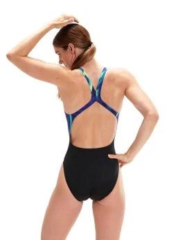 Speedo Placement Digital Powerback Swimsuit - Black/ Chroma Blue/ Aquarium/ Bright Zest -Leisure Swimwear Paradise tumbnail 91d62e89 e79e 4582 a226 2982e8ab974a