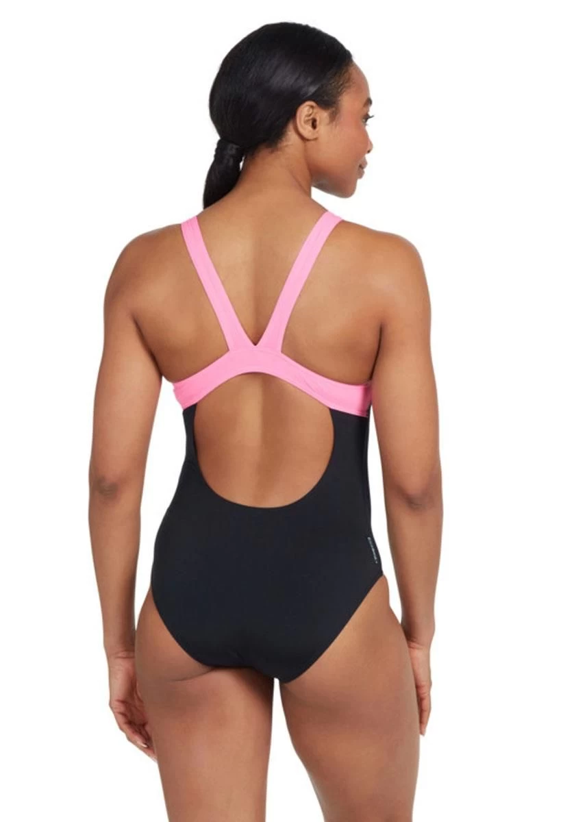 Zoggs Speedback Swimsuit - Acid Wave Print 5 Zoggs Speedback Swimsuit - Acid Wave Print - Image 3