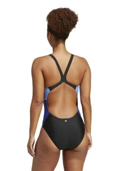 Adidas Colourblock Swimsuit - Black/Blue/White