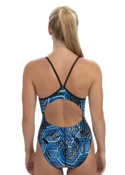 Dolfin Reliance Hive V-Back Swimsuit - Blue -Leisure Swimwear Paradise tumbnail 98c14ec6 6540 4c5f 9ab7 61e6d0e4ab1d