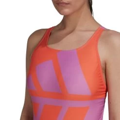 Adidas Womens 3 BARS Swimsuit - Pink -Leisure Swimwear Paradise tumbnail 9d8ac916 fade 4f84 a7d4 aa796dab4ea7