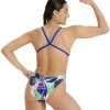 Arena Crazy Cross Back Swimsuit - Neon Blue/ Multi 1 Arena Crazy Cross Back Swimsuit - Neon Blue/ Multi -Leisure Swimwear Paradise tumbnail 9e8fd7a7 1733 4579 b65b 29c7e751e9e1