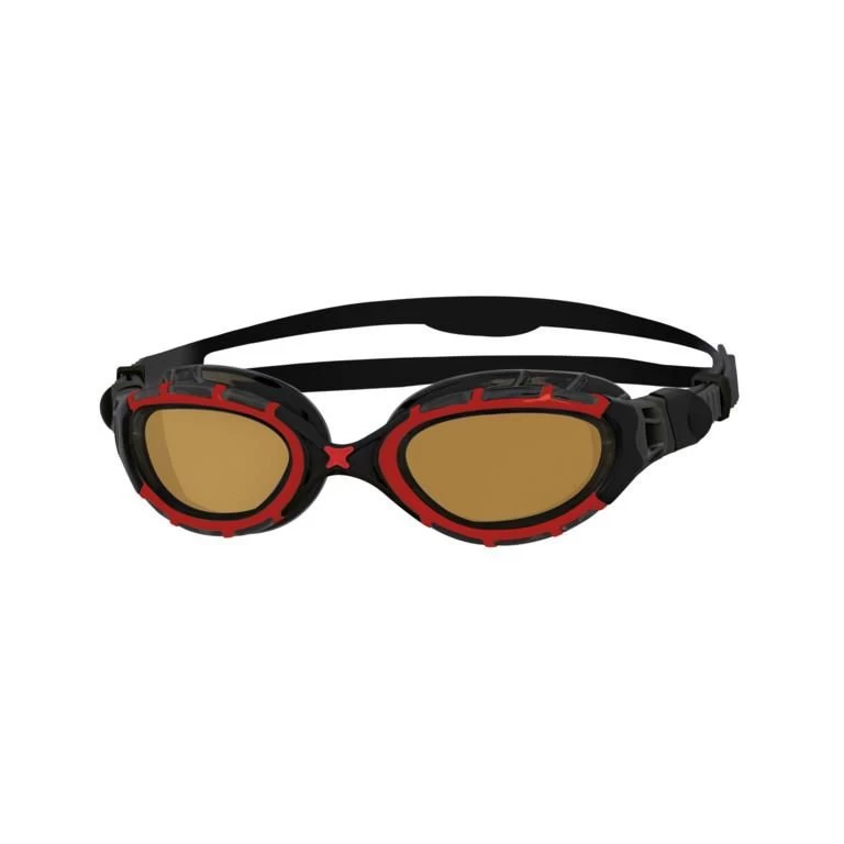 Zoggs Predator Flex Polarised Ultra Goggles - Red/Black/Copper Polarized 3 Zoggs Predator Flex Polarised Ultra Goggles - Red/Black/Copper Polarized