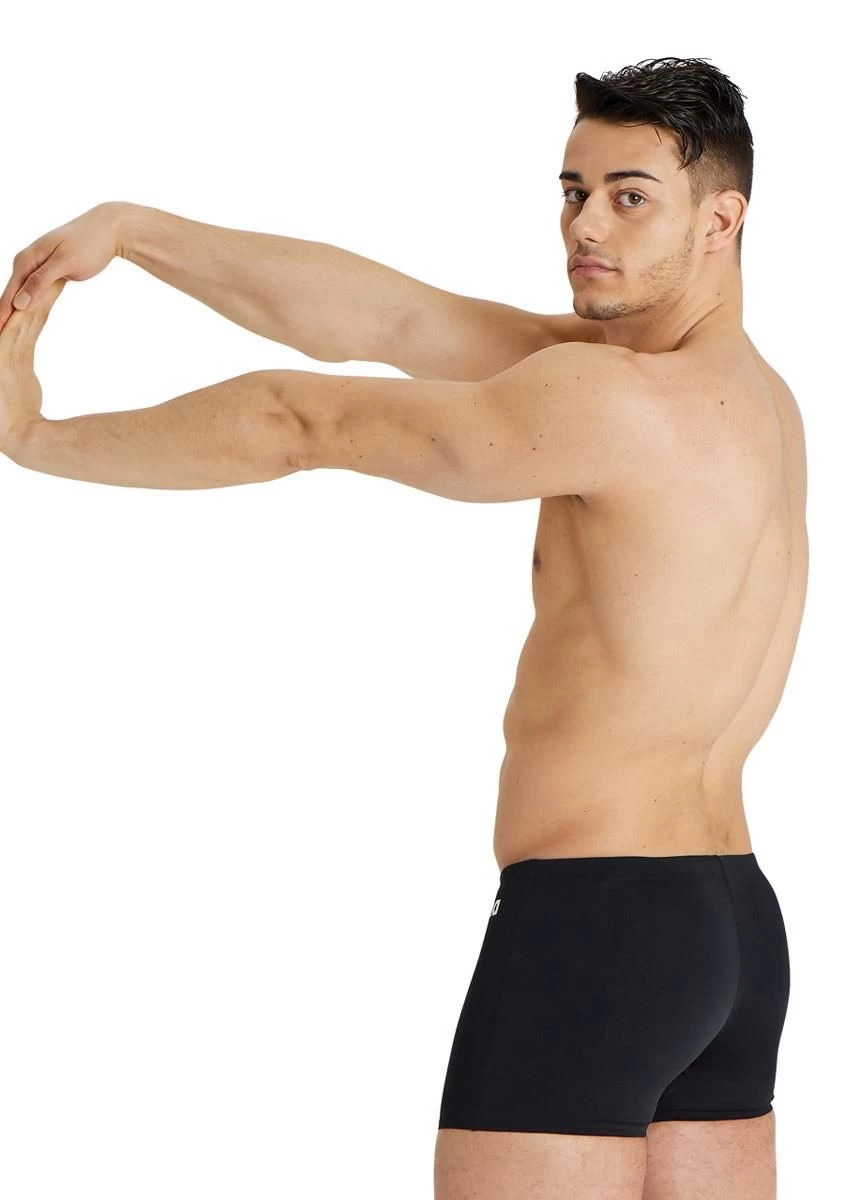 Arena Team Solid Swim Short - Black/White 3 Arena Team Solid Swim Short - Black/White