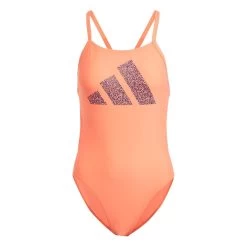 Adidas 3 Bar Logo Print Swimsuit - Peach/Black -Leisure Swimwear Paradise tumbnail c023de01 199e 4b6a 8e64 fb6711cc30d7