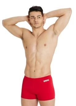 Arena Team Solid Swim Short - Red/White -Leisure Swimwear Paradise tumbnail ca0c509a 650f 4121 acfc 6f29f380a8c5