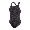 Speedo Boom Logo Allover Medalist Swimsuit - Black/ Grey/ Charcoal -Leisure Swimwear Paradise tumbnail cb5a9fa3 397b 487e bc0a 0165d4962652