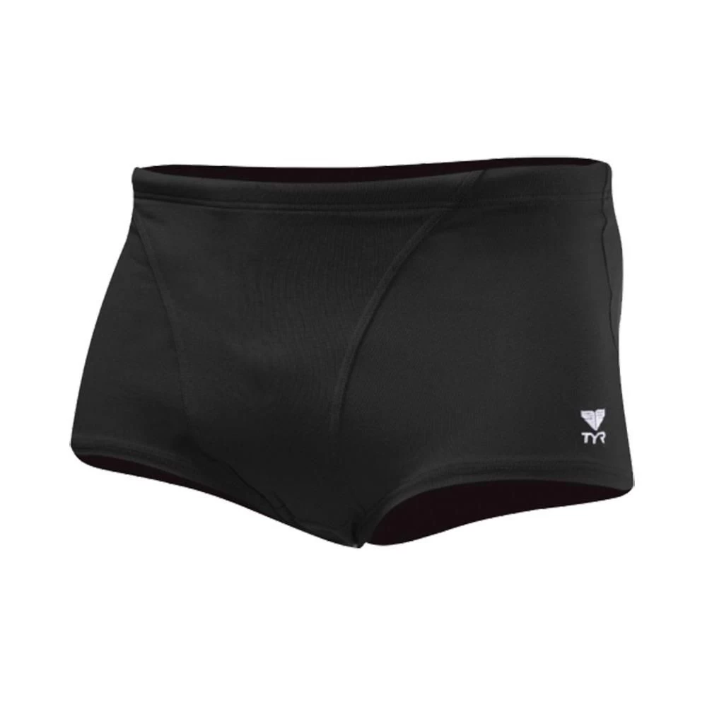 TYR Mens Solid Trunks - Black 3 TYR Mens Solid Trunks - Black