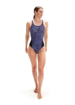 Speedo Allover Digital Recordbreaker Swimsuit - Black/Indigo Glow -Leisure Swimwear Paradise tumbnail ce455df1 8039 4361 adb4 fc7cd4688249