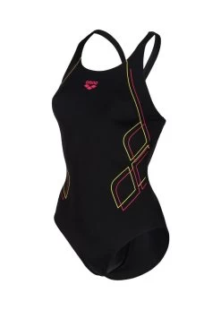 Arena V Back Graphic Swimsuit - Black/Freak Rose -Leisure Swimwear Paradise tumbnail cea79c3c d5bd 46e5 963a 29b53269d841